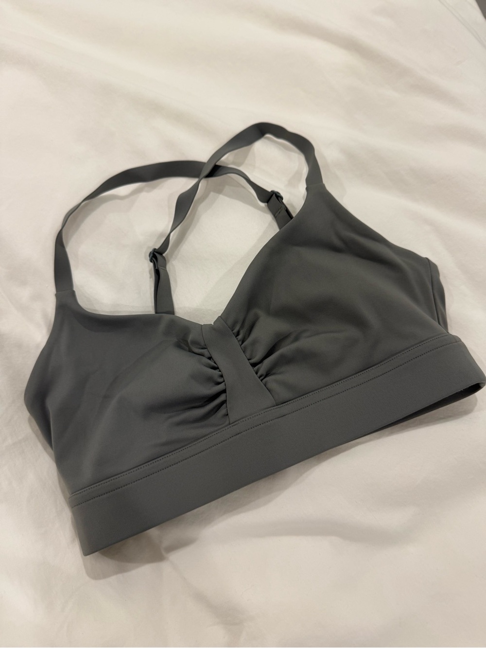 ALL ACCESS Gray Seamless Bralette with Adjustable Straps